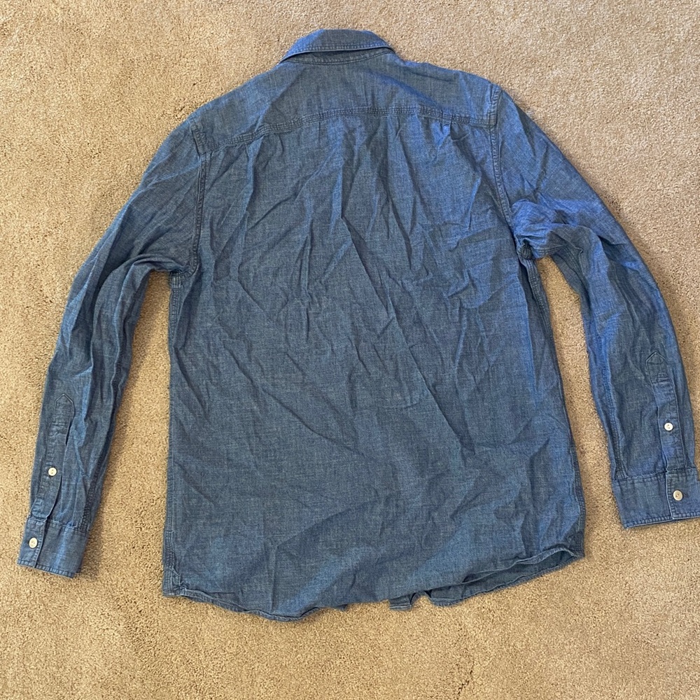 Jack Wills Casual Blue Chambray Button Down Shirt - Picture 5 of 5